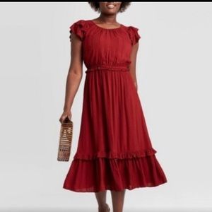 UNIVERSAL THREAD Flutter Sleeve Cottage-core Dress M